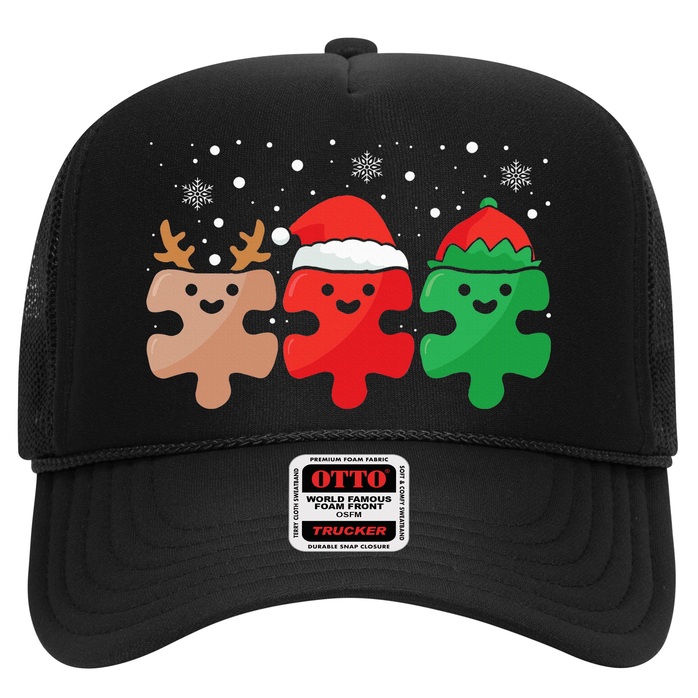 Autism Awareness Puzzle Christmas Autistic Xmas Pajama Hat