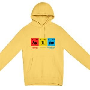 Autism Awareness Periodic Table Elet Asd Support Autistic Gift Premium Pullover Hoodie