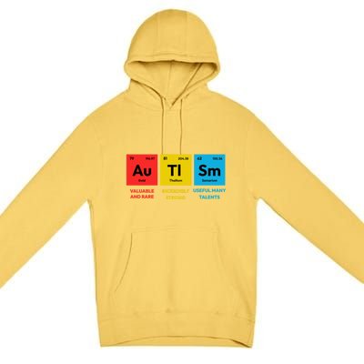 Autism Awareness Periodic Table Elet Asd Support Autistic Gift Premium Pullover Hoodie