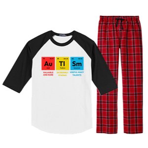 Autism Awareness Periodic Table Elet Asd Support Autistic Gift Raglan Sleeve Pajama Set