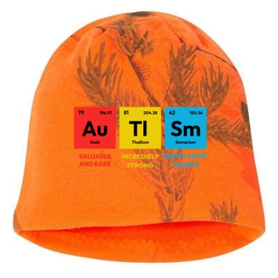 Autism Awareness Periodic Table Elet Asd Support Autistic Gift Kati - Camo Knit Beanie