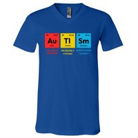 Autism Awareness Periodic Table Elet Asd Support Autistic Gift V-Neck T-Shirt