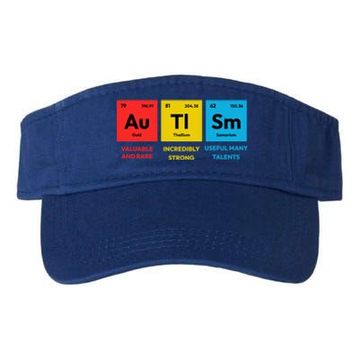 Autism Awareness Periodic Table Elet Asd Support Autistic Gift Valucap Bio-Washed Visor