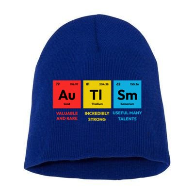 Autism Awareness Periodic Table Elet Asd Support Autistic Gift Short Acrylic Beanie