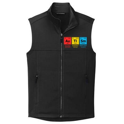 Autism Awareness Periodic Table Elet Asd Support Autistic Gift Collective Smooth Fleece Vest