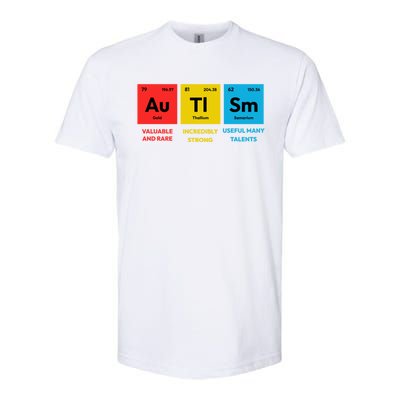 Autism Awareness Periodic Table Elet Asd Support Autistic Gift Softstyle CVC T-Shirt