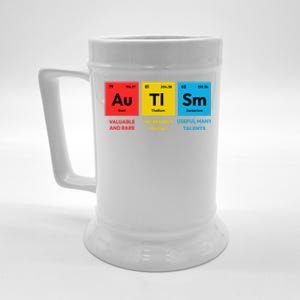 Autism Awareness Periodic Table Elet Asd Support Autistic Gift Beer Stein