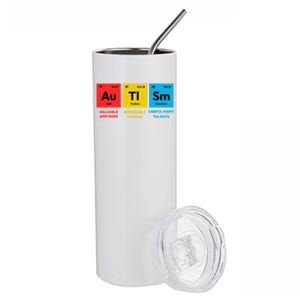 Autism Awareness Periodic Table Elet Asd Support Autistic Gift Stainless Steel Tumbler