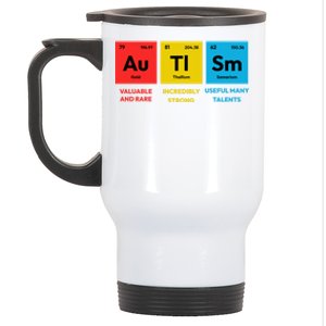 Autism Awareness Periodic Table Elet Asd Support Autistic Gift Stainless Steel Travel Mug