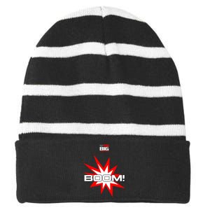 Apparel Striped Beanie with Solid Band