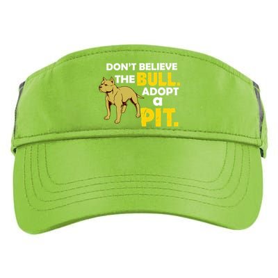 Adopt A Pit Pitbull Gift Pit Bull Terrier Gift Adult Drive Performance Visor