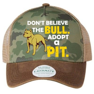 Adopt A Pit Pitbull Gift Pit Bull Terrier Gift Legacy Tie Dye Trucker Hat