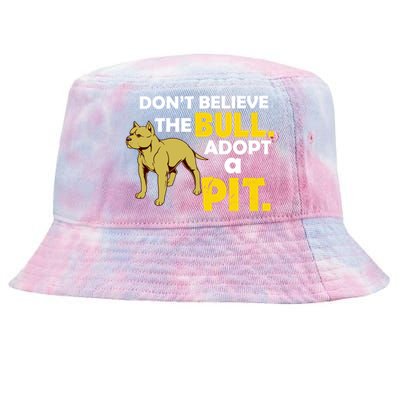 Adopt A Pit Pitbull Gift Pit Bull Terrier Gift Tie-Dyed Bucket Hat