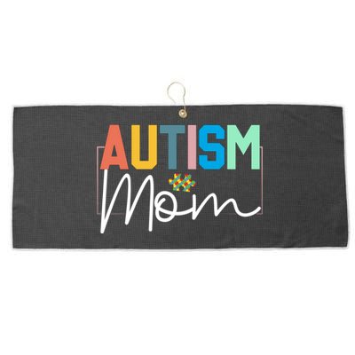 Autism Awareness Proud Autism Mom Funny Gift Large Microfiber Waffle Golf Towel