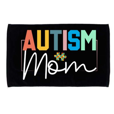 Autism Awareness Proud Autism Mom Funny Gift Microfiber Hand Towel