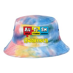 Autism Awareness Puzzle Chemical Elet Periodic Table Cool Gift Tie Dye Newport Bucket Hat