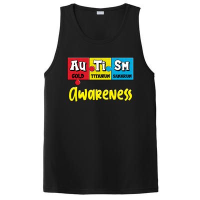 Autism Awareness Puzzle Chemical Elet Periodic Table Cool Gift PosiCharge Competitor Tank