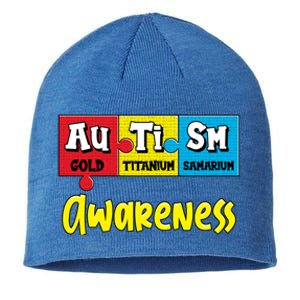 Autism Awareness Puzzle Chemical Elet Periodic Table Cool Gift Sustainable Beanie