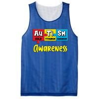 Autism Awareness Puzzle Chemical Elet Periodic Table Cool Gift Mesh Reversible Basketball Jersey Tank