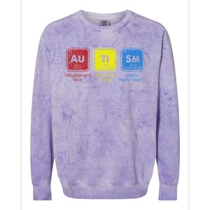 Autism Awareness Puzzle Chemical Elets Cool Gift Colorblast Crewneck Sweatshirt