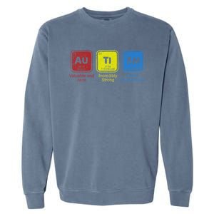 Autism Awareness Puzzle Chemical Elets Cool Gift Garment-Dyed Sweatshirt