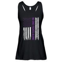 Alzheimers Awareness Purple Ribbon Dementia Mom Dad Grandpa Ladies Essential Flowy Tank