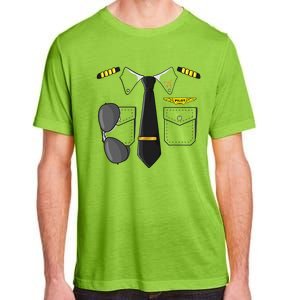 Airplane Airline Pilot Costume Dress Up HALLOWEEN Adult ChromaSoft Performance T-Shirt