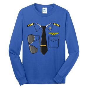 Airplane Airline Pilot Costume Dress Up HALLOWEEN Tall Long Sleeve T-Shirt