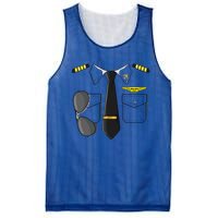 Airplane Airline Pilot Costume Dress Up HALLOWEEN Mesh Reversible Basketball Jersey Tank