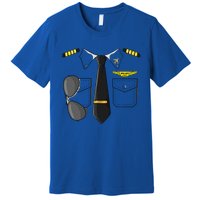 Airplane Airline Pilot Costume Dress Up HALLOWEEN Premium T-Shirt