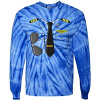 Airplane Airline Pilot Costume Dress Up HALLOWEEN Tie-Dye Long Sleeve Shirt