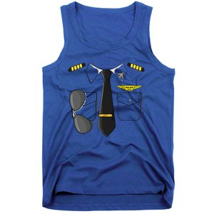 Airplane Airline Pilot Costume Dress Up HALLOWEEN Tank Top