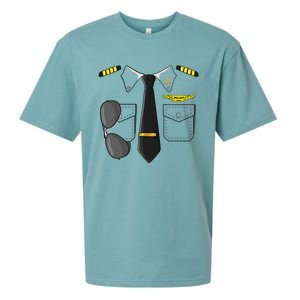 Airplane Airline Pilot Costume Dress Up HALLOWEEN Sueded Cloud Jersey T-Shirt