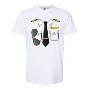 Airplane Airline Pilot Costume Dress Up HALLOWEEN Softstyle CVC T-Shirt