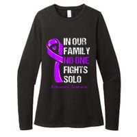 Alzheimers Awareness Purple Ribbon Alzheimers Warrior Womens CVC Long Sleeve Shirt