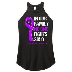 Alzheimers Awareness Purple Ribbon Alzheimers Warrior Women's Perfect Tri Rocker Tank