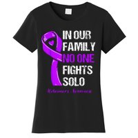 Alzheimers Awareness Purple Ribbon Alzheimers Warrior Women's T-Shirt