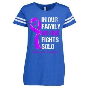 Alzheimers Awareness Purple Ribbon Alzheimers Warrior Enza Ladies Jersey Football T-Shirt