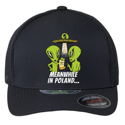 Alien Abduction Pierogi Polish Food Poland Polonia Funny Flexfit Unipanel Trucker Cap