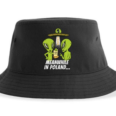 Alien Abduction Pierogi Polish Food Poland Polonia Funny Sustainable Bucket Hat