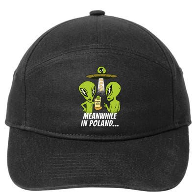 Alien Abduction Pierogi Polish Food Poland Polonia Funny 7-Panel Snapback Hat