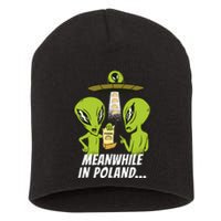 Alien Abduction Pierogi Polish Food Poland Polonia Funny Short Acrylic Beanie