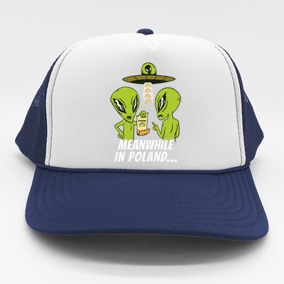 Alien Abduction Pierogi Polish Food Poland Polonia Funny Trucker Hat