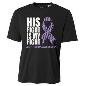 Alzheimers Awareness Purple Ribbon Dementia Mom Dad Grandpa Cooling Performance Crew T-Shirt