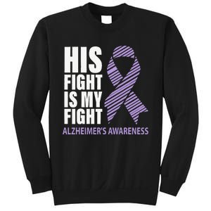 Alzheimers Awareness Purple Ribbon Dementia Mom Dad Grandpa Sweatshirt