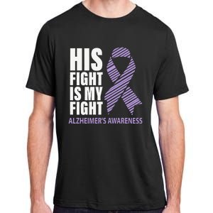 Alzheimers Awareness Purple Ribbon Dementia Mom Dad Grandpa Adult ChromaSoft Performance T-Shirt