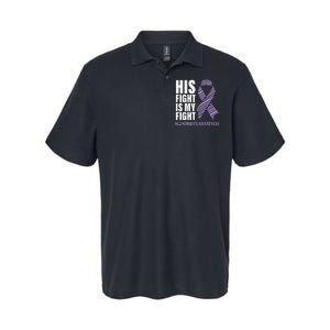 Alzheimers Awareness Purple Ribbon Dementia Mom Dad Grandpa Softstyle Adult Sport Polo