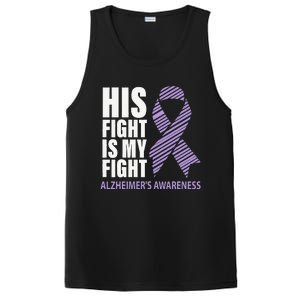 Alzheimers Awareness Purple Ribbon Dementia Mom Dad Grandpa PosiCharge Competitor Tank