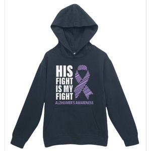 Alzheimers Awareness Purple Ribbon Dementia Mom Dad Grandpa Urban Pullover Hoodie