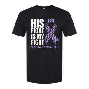 Alzheimers Awareness Purple Ribbon Dementia Mom Dad Grandpa Softstyle CVC T-Shirt